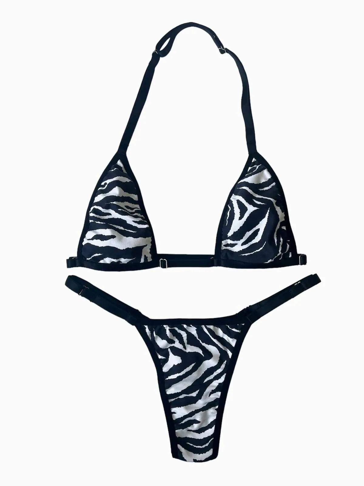 Conjunto Zebra com Preto sem Bojo