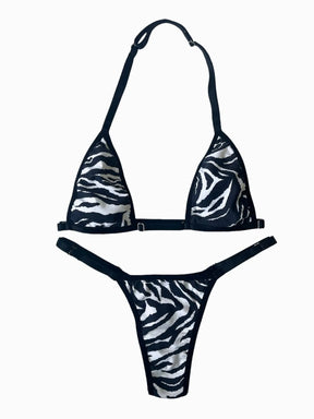 Conjunto Zebra com Preto sem Bojo